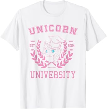 Unicorn Costume Girls Magic Horse Funny UNICORN UNIVERSITY T-Shirt
