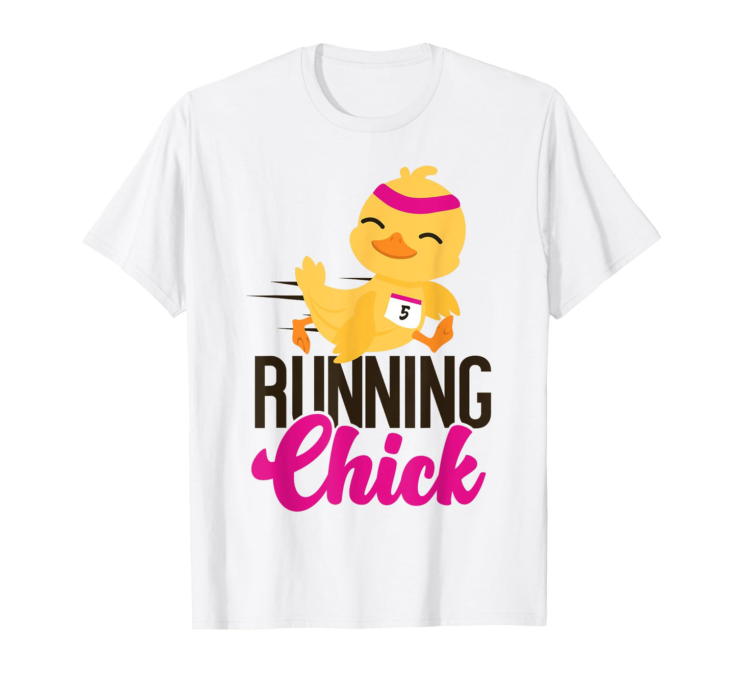 Running Runner Half Marathon Chicken Girl Running Chick T-Shirt
