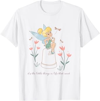 Disney Tinker Bell It’s The Little Things In Life Retro Logo T-Shirt
