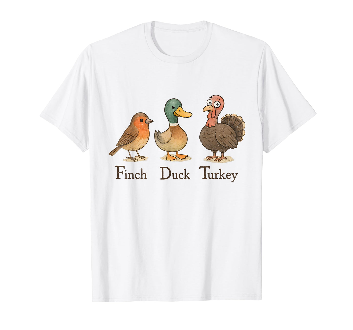 Subtle Bird Anti Trump Shirt Retro Bird Finch Duck Turkey T-Shirt