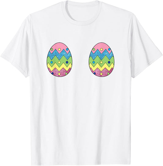 Glittery Easter Egg Boobs Shirt T-Shirt