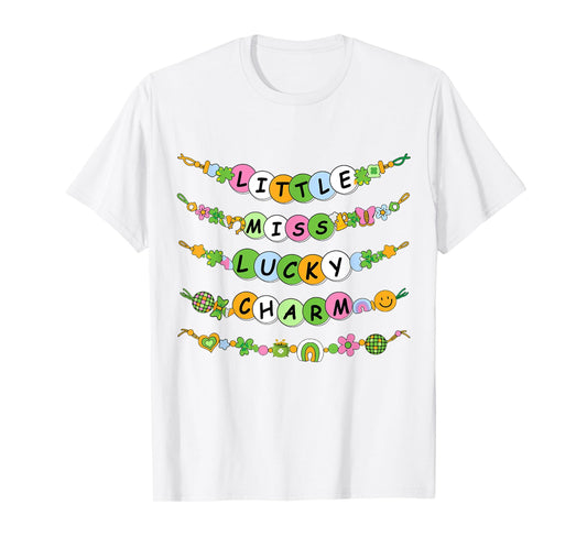 Lil Lucky Charm Bracelets St Patricks Day Toddler Girls Kids T-Shirt