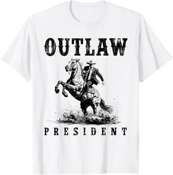 Outlaw President Cowboy Trump 2024 Vote T-Shirt