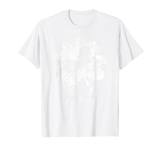 Unicorn St Patricks Day Lepricorn Silhouette Girl Women T-Shirt