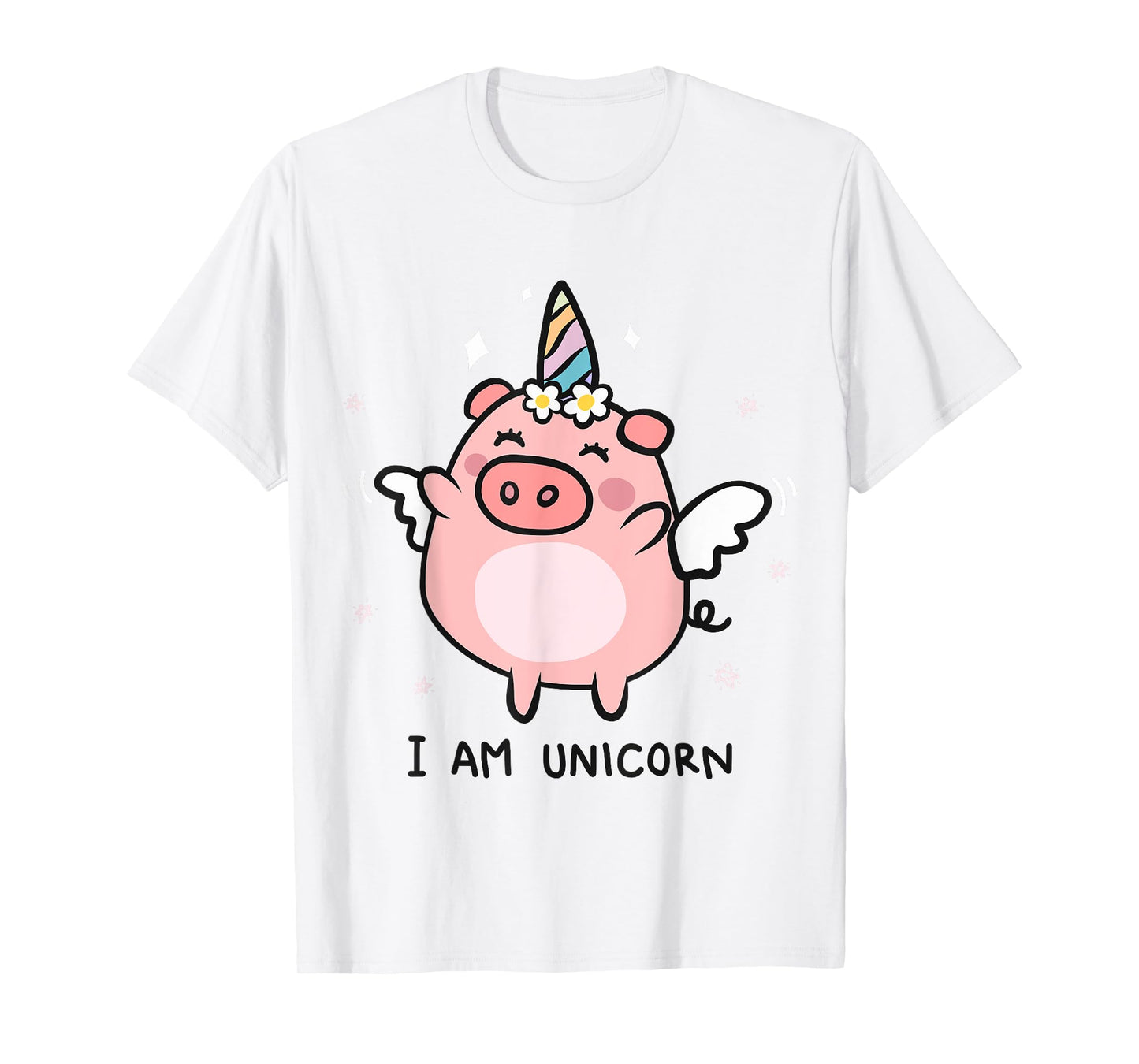 Cute Pigs Can Fly Unicorn Girls Tshirt Gift T-Shirt