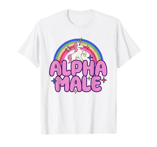 Ironic Alpha Male Unicorn Funny Sarcastic Hilarious Meme T-Shirt