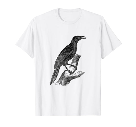 Common Grackle Bird Print T-Shirt