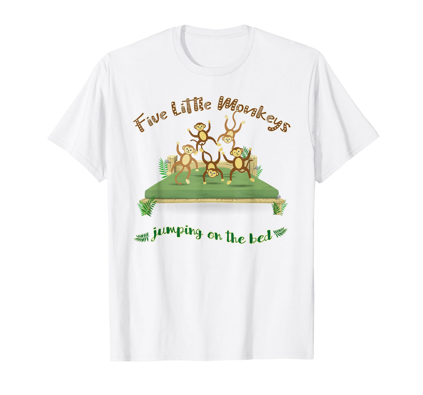 Five Little Monkeys unique Nursery Rhymes T-shirt T-Shirt