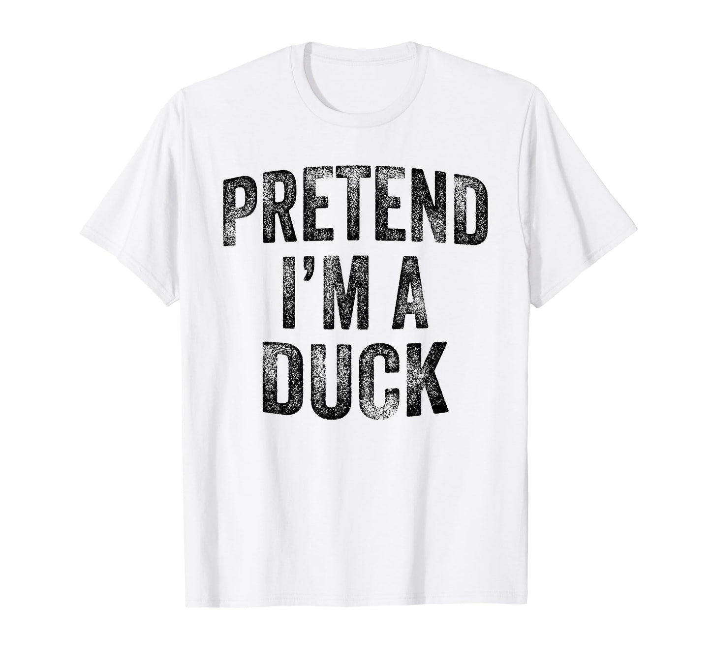 Pretend I'm A Duck Family Lazy Easy Halloween Party Costume T-Shirt