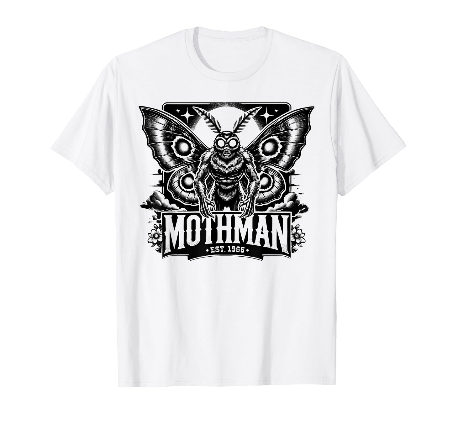 Mothman Research Team Cryptid Cryptozoology Moth Man Hunter T-Shirt