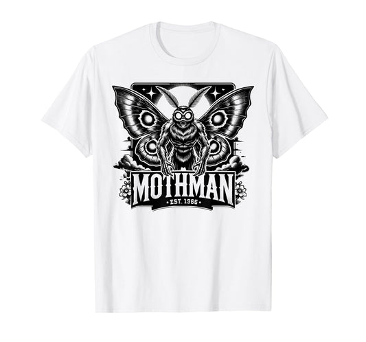 Mothman Research Team Cryptid Cryptozoology Moth Man Hunter T-Shirt