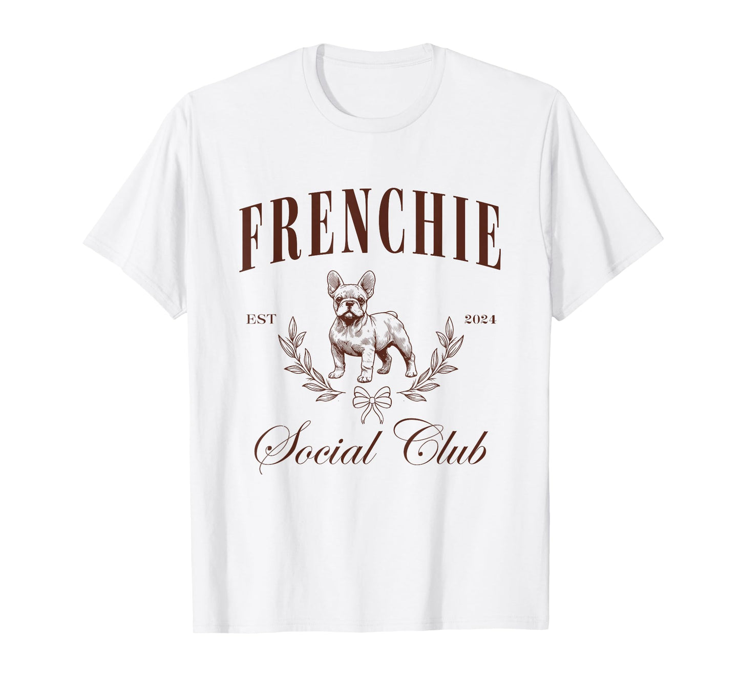 Frenchie Social Club French Bulldog Mom Dad Men Women T-Shirt