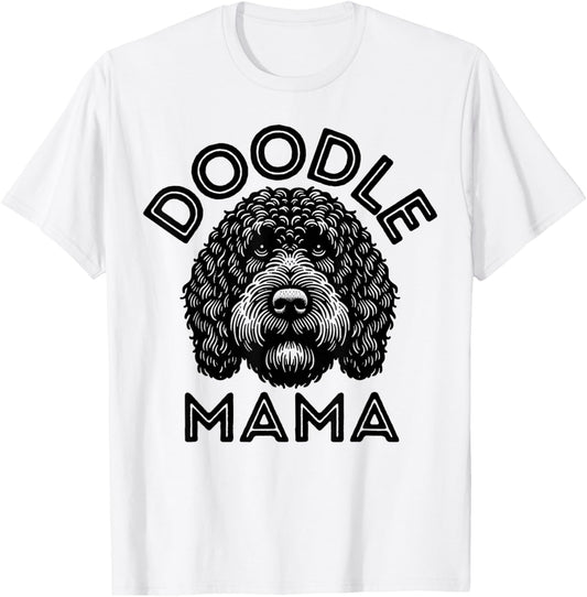 Black Labradoodle Mom Dog Lover Doodle Mama Labradoodle T-Shirt