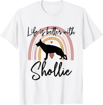 Life Better Shollie Rainbow Dog Women T-Shirt