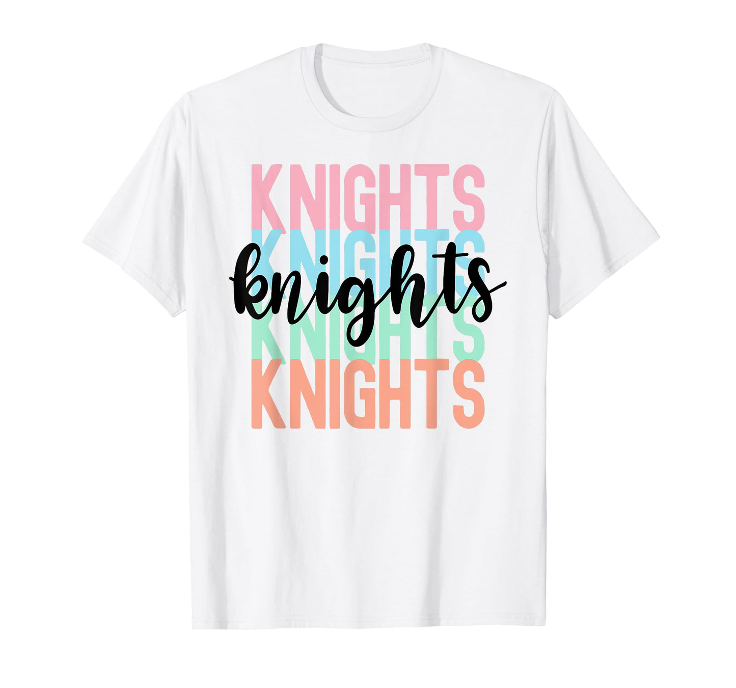 Knights Team Mascot School Spirit Game Night T-Shirt