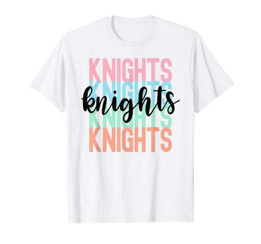 Knights Team Mascot School Spirit Game Night T-Shirt