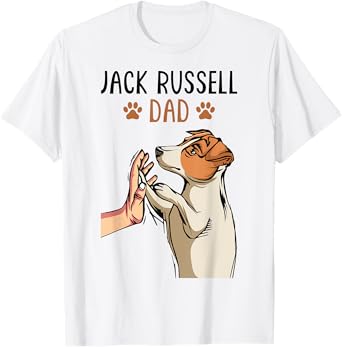 Jack Russell Terrier Dad Dog Father Funny Men T-Shirt