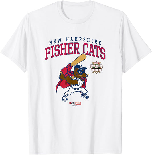 Marvel x MiLB New Hampshire Fisher Cats Big Chest Logo T-Shirt