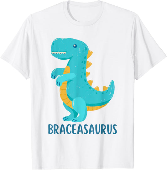 Dinosaur Braces shirt BRACEASAURUS Orthodontist T-Shirt