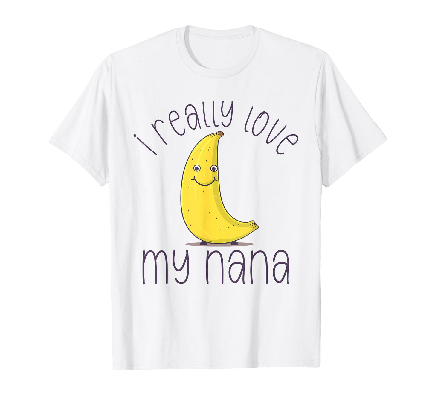 Cute Funny Banana Nana Toddler Kid I Really Love My Nana T-Shirt
