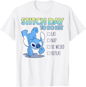Disney Lilo & Stitch 626 Stitch Day To Do List T-Shirt
