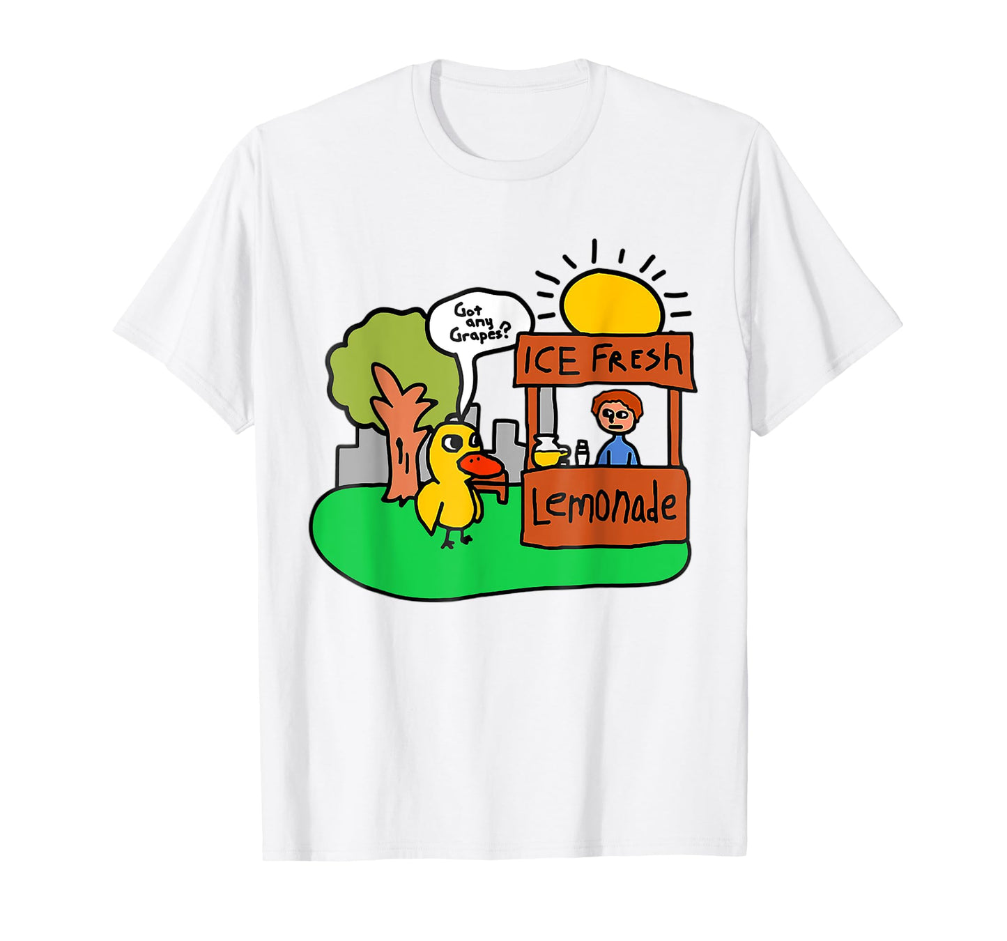 Ice Fresh Lemonade Got Any Grapes Duck Funny Gift T-Shirt