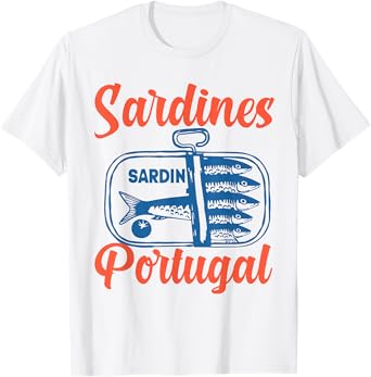 Retro Sardines Tinned Fish Graphic, Men Women Kids Sardine T-Shirt