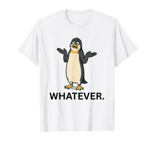 Penguin Shrug Meme – Whatever Tariff Response T-Shirt