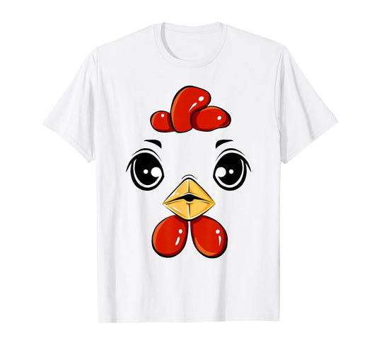 Face Chicken Costume Halloween Cute Chicken Costume Kids T-Shirt