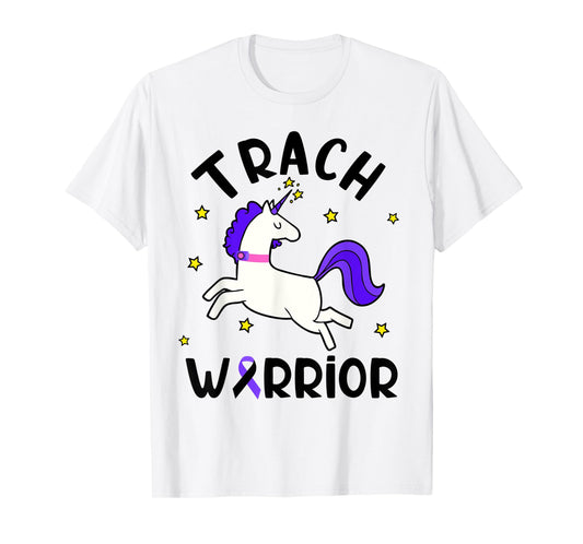 Trach Warrior Tracheostomy Awareness Unicorn T-Shirt