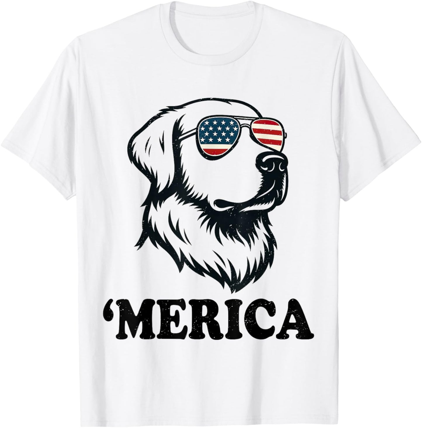 golden retriever 4th of july 'merica T-Shirt
