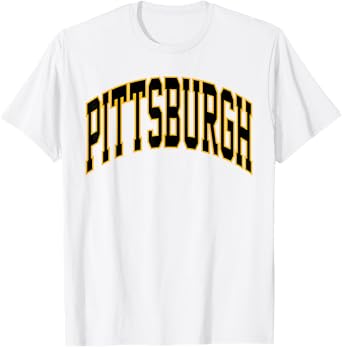 Retro Pittsburgh Throwback Classic Pittsburgh Black Gold Tee T-Shirt