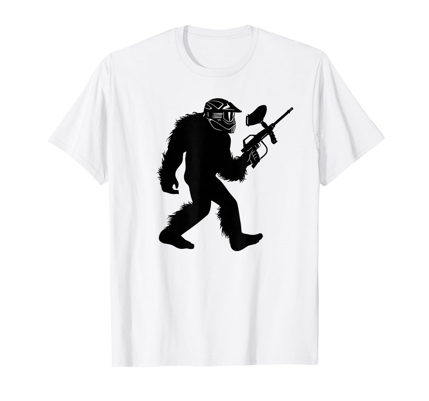 Bigfoot Paintball T-Shirt, Sasquatch Paintballer Tee Apparel T-Shirt