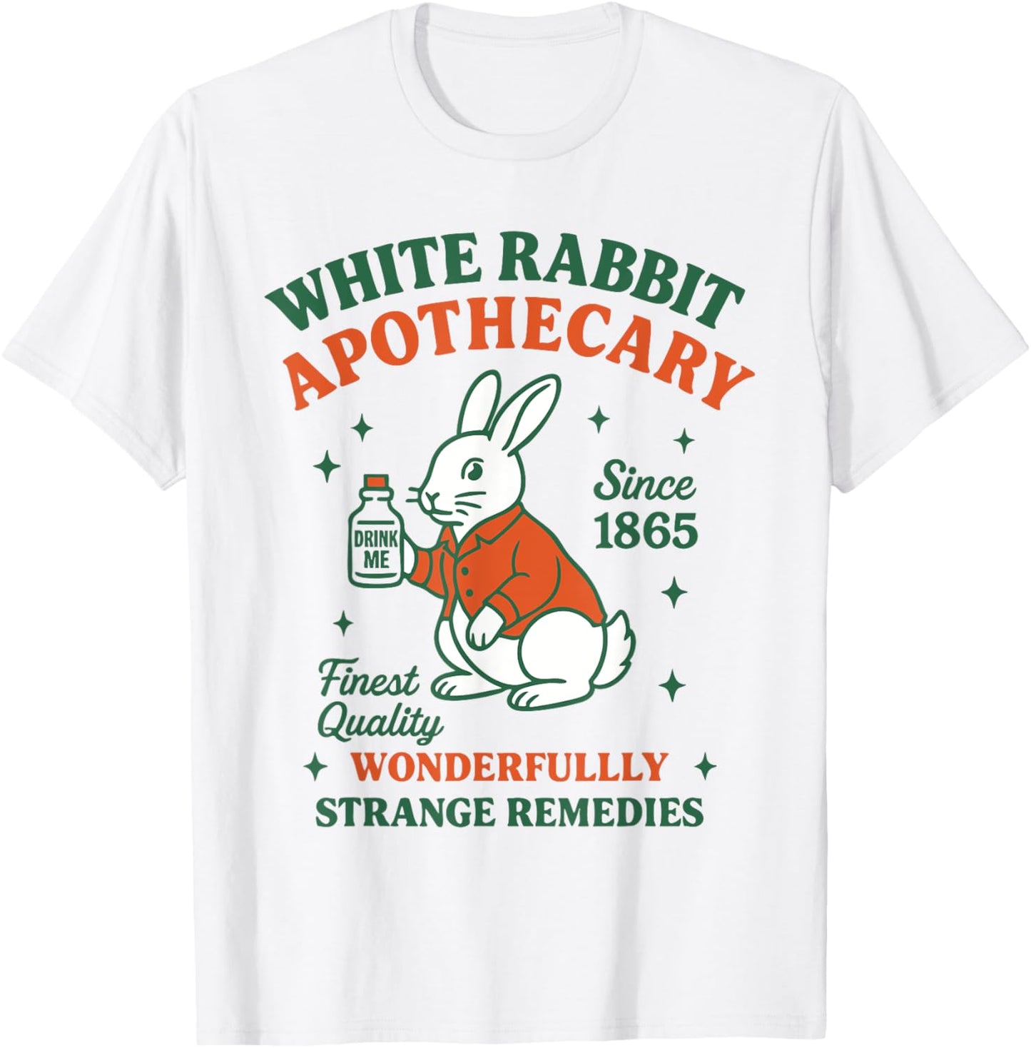 Alice In Wonderland White Rabbit Apothecary T-Shirt