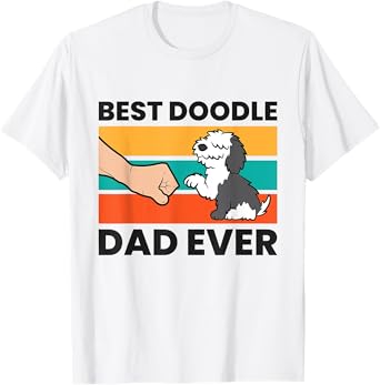 Best Doodle Dad Ever Sheepadoodle Dad T-Shirt