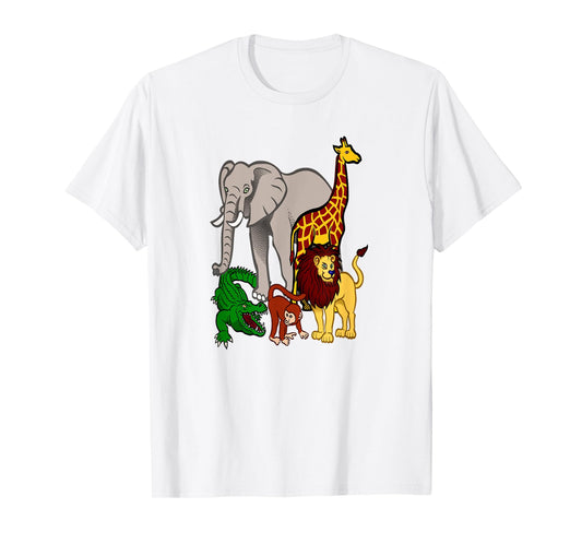 Zoo Animals Shirt Wildlife Birthday Party A Day At The Zoo T-Shirt