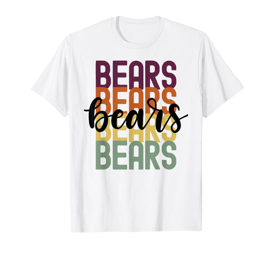 Bears Team Mascot School Spirit Game Night T-Shirt