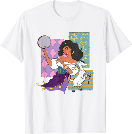 Disney The Hunchback Of Notre Dame Esmeralda Dancing Logo T-Shirt