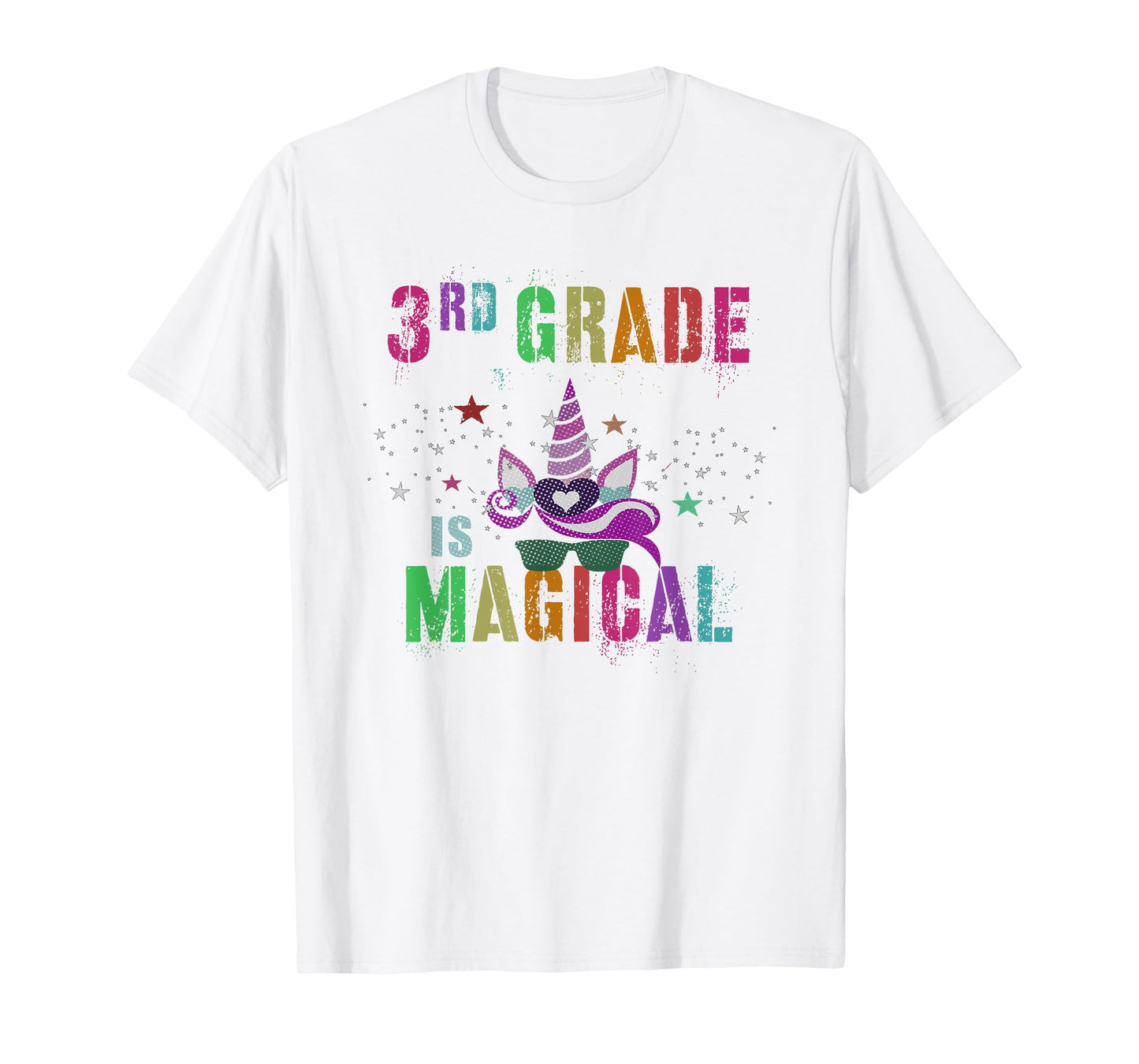 3rd Grader THIRD GRADE IS MAGICAL I'm Unicorn Kids Teacher T-Shirt
