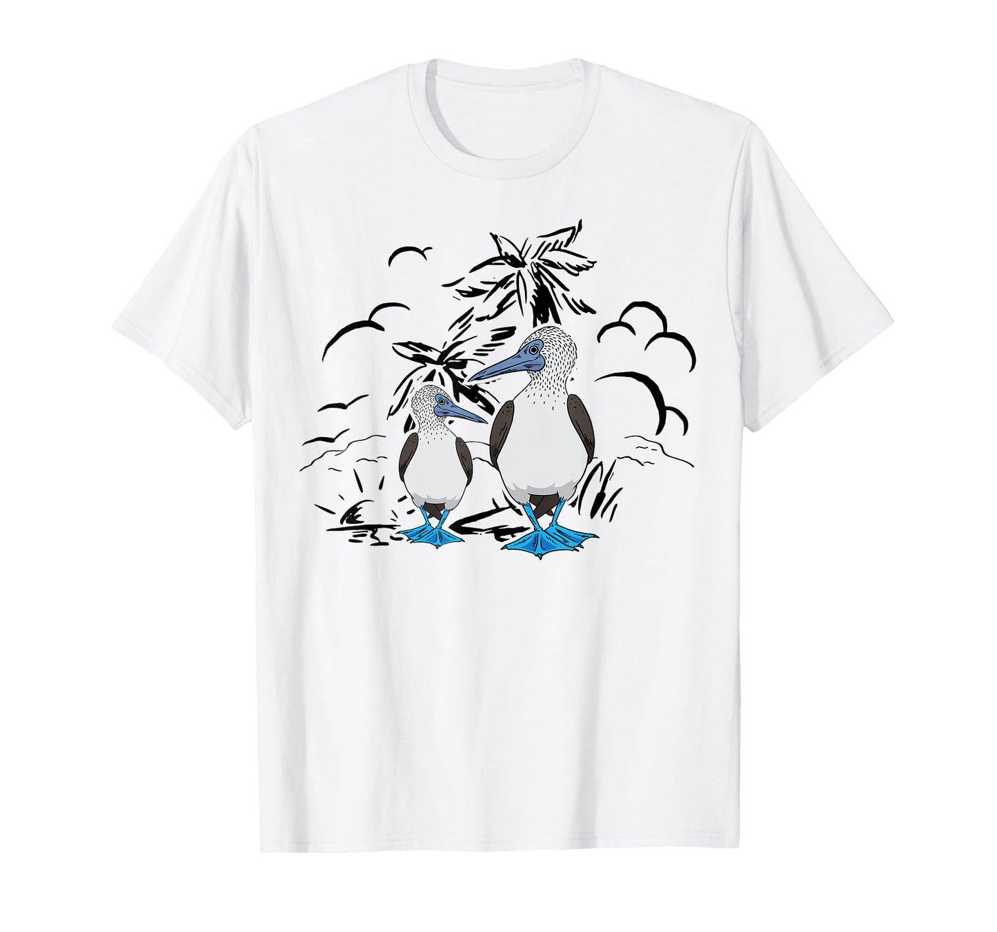 Seabirds Blue-footed Booby Bird Galapagos Islands T-Shirt
