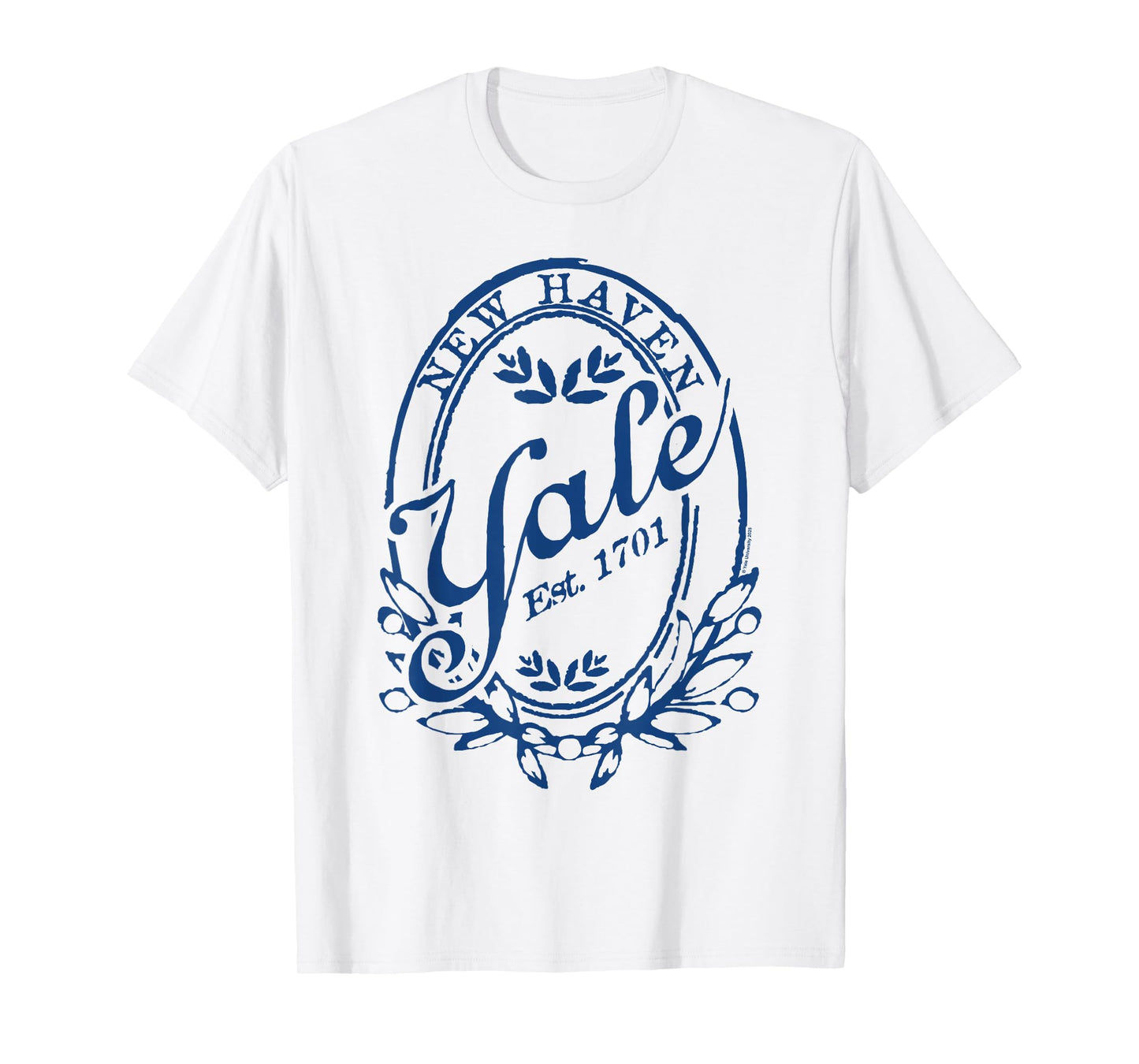 Yale University New Haven Est. 1701 Vintage Collegiate Logo T-Shirt