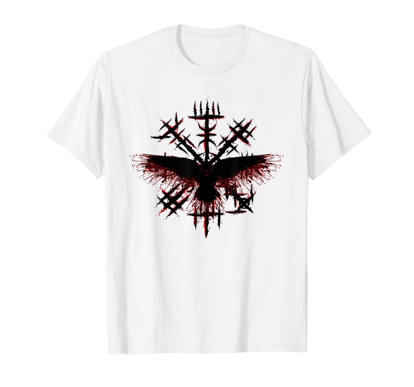 Blood Eagle / Blood Raven Norse Viking Rune T-Shirt