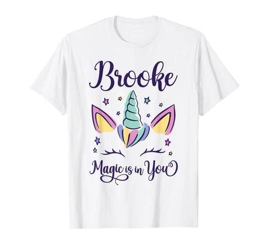 First Name Brooke Personalized I Love Brooke T-Shirt