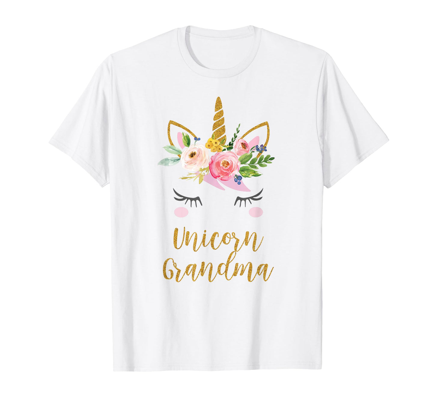 Unicorn Grandma Shirt, Floral Bouquet T-Shirt
