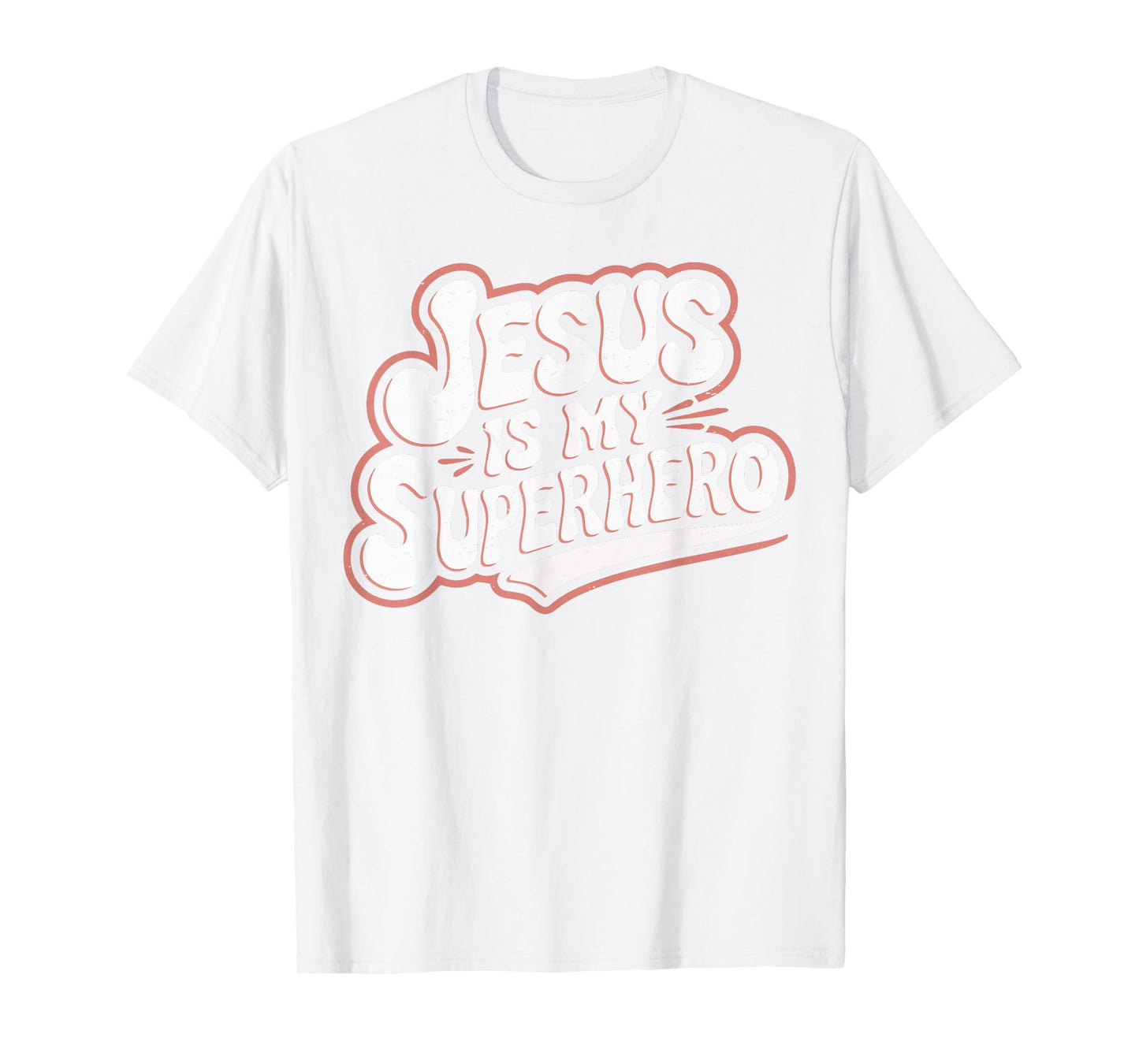 Girls Jesus Is My Superhero Christian Toddler Sister God Mom T-Shirt