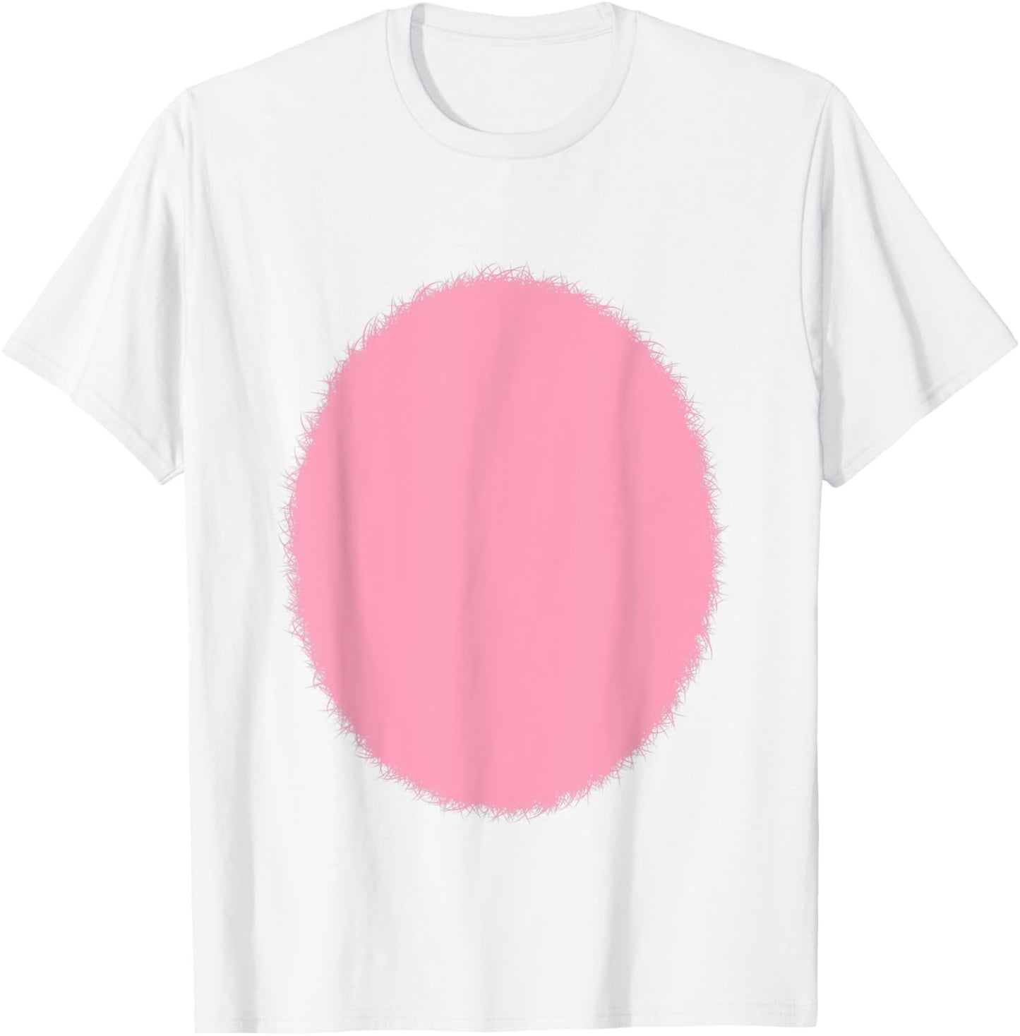 White Easter Bunny Rabbit Pink Furry Tummy Belly Costume T-Shirt