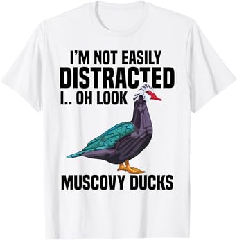 Muscovy Duck Plush Muscovy Duck Necklace Food Muscovy Ducks T-Shirt