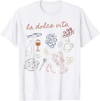 La Dolce Vita Cute Italy Ciao Bella Girl Summer Ocean Style T-Shirt