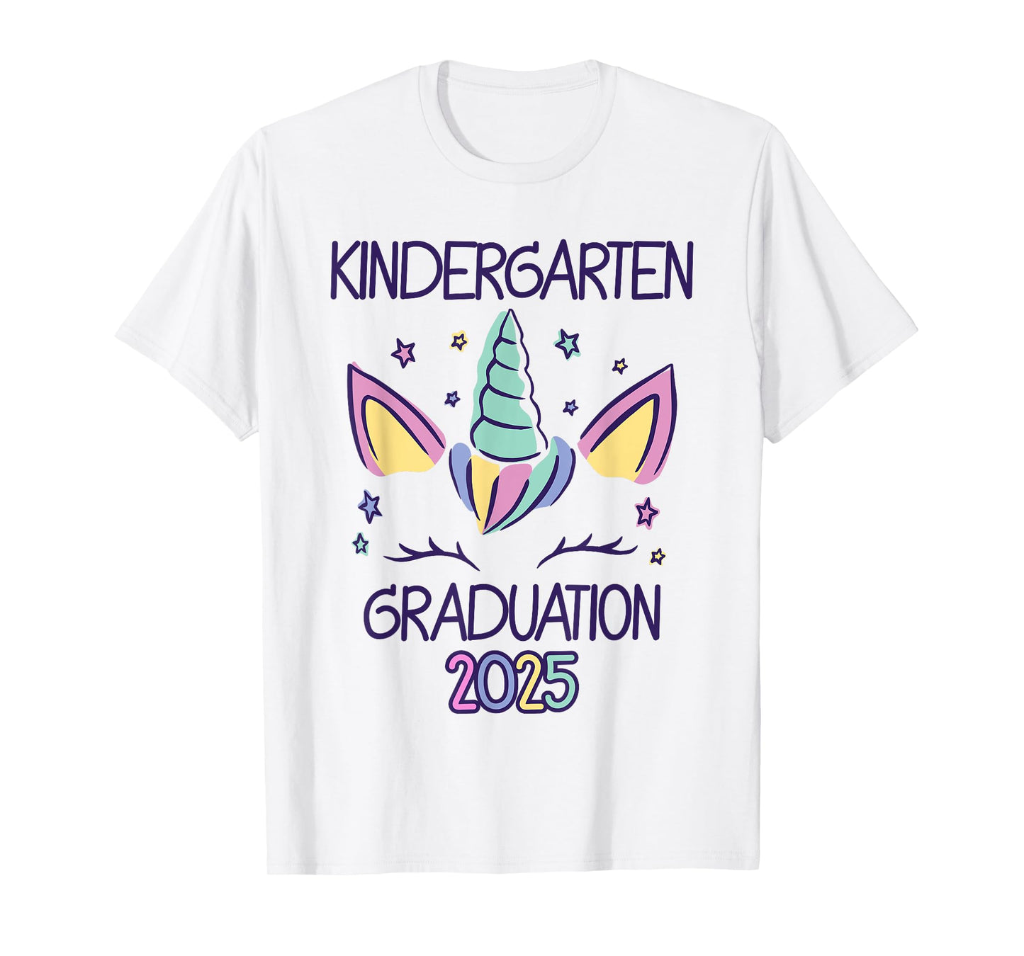Kindergarten Graduation 2025 Unicorn Kindergarten Grad T-Shirt