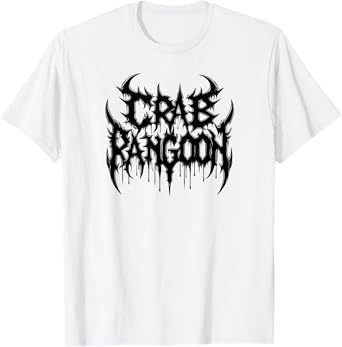 CRAB RANGOON Metal Shirt Dank Meme Funny Heavy Metal Cursed T-Shirt
